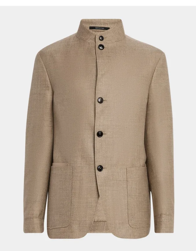 Cashmere-blend Basketweave Blazer