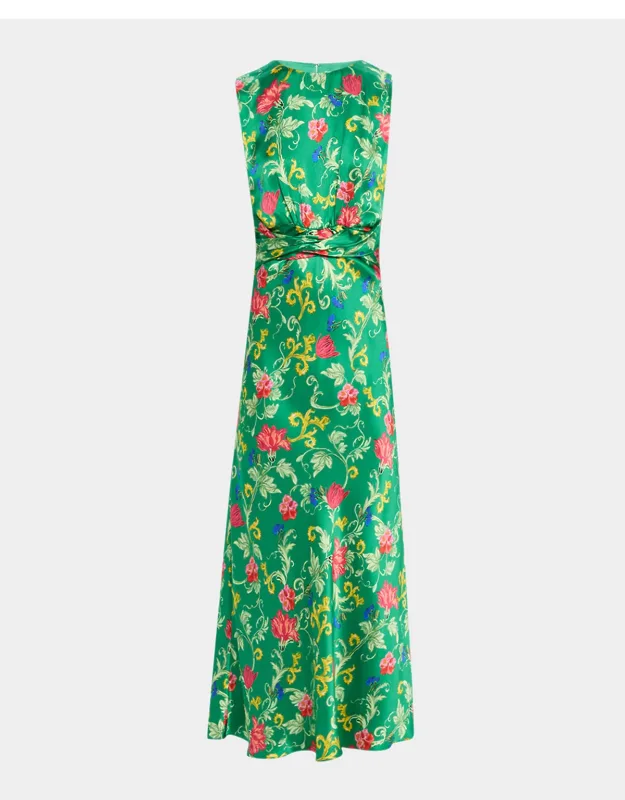 Silk Midi Dress