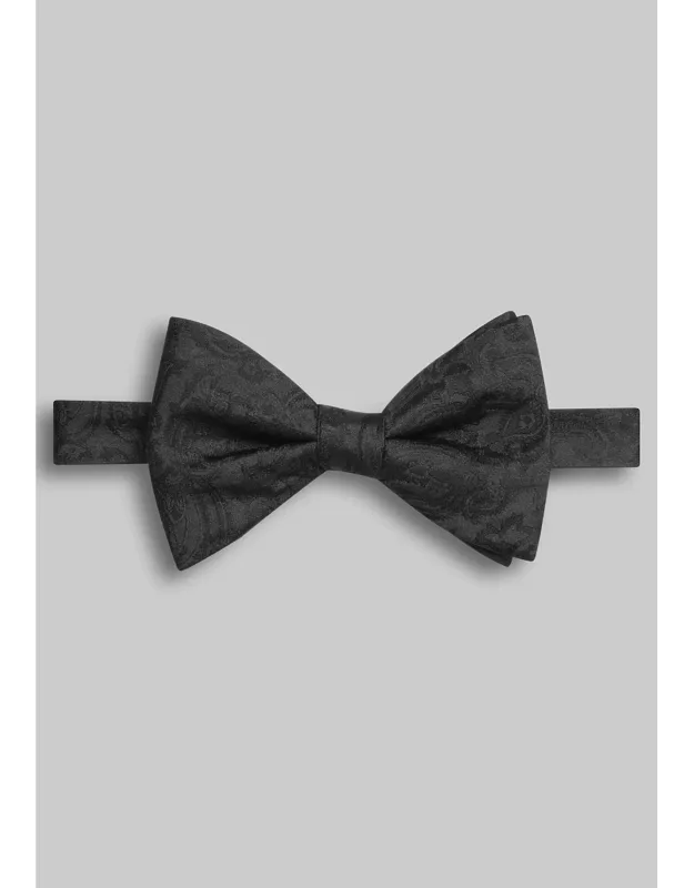 Solid Paisley Pre-tied Big Bow Tie
