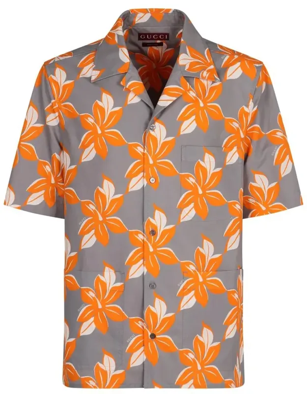 Printed Cotton Poplin Shirt