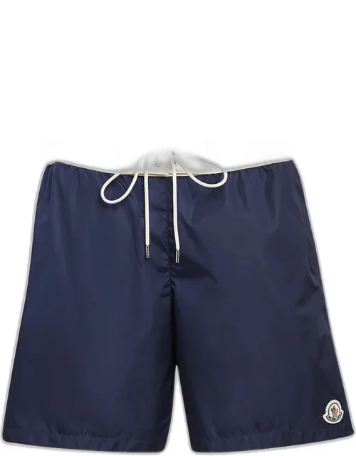 Nylon Contrast-band Swim Shorts