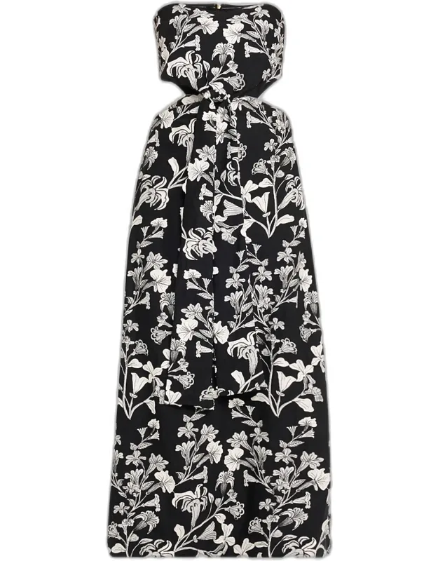 Malaquita Strapless Cutout Maxi Dress