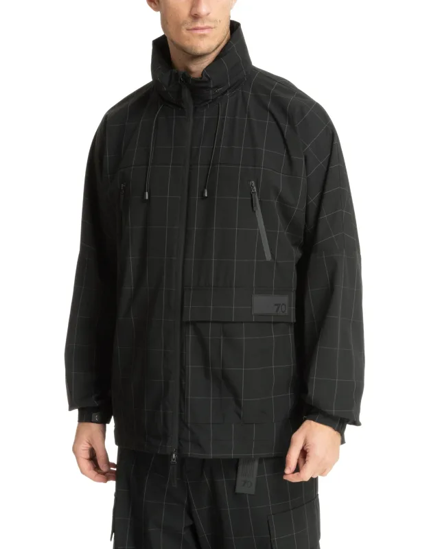 Jacket With Concealed Hood And Multipockets