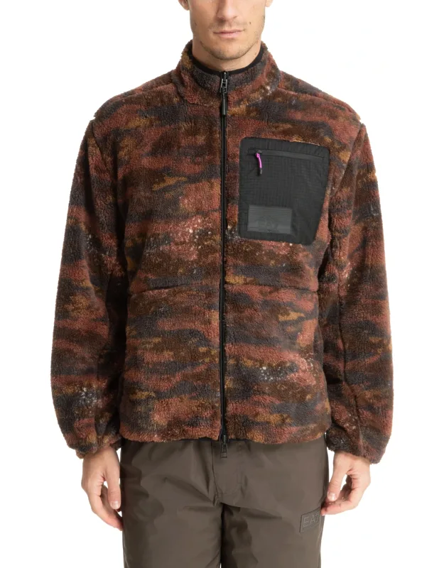 Jacket With Logo And Multipockets