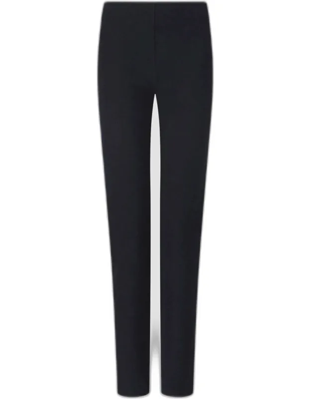Gabardine Stretch Leggings, Mid-rise, Skinny Fit