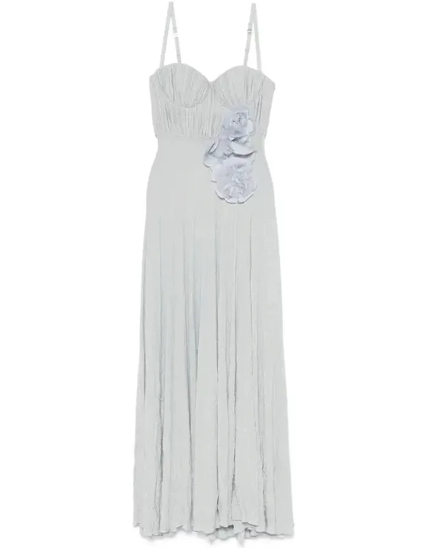 Dress With Concealed Rear Zip Fastening And Adjustable Shoulder Straps