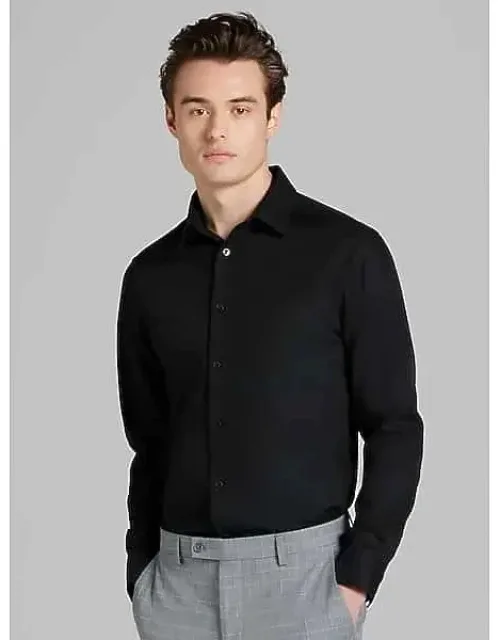 Calvin Klein Big & Tall Slim Fit Solid Supima Cotton Dress Shirt With Superior Softness And Breathability