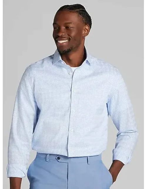 Big & Tall Modern Fit Plaid Dress Shirt