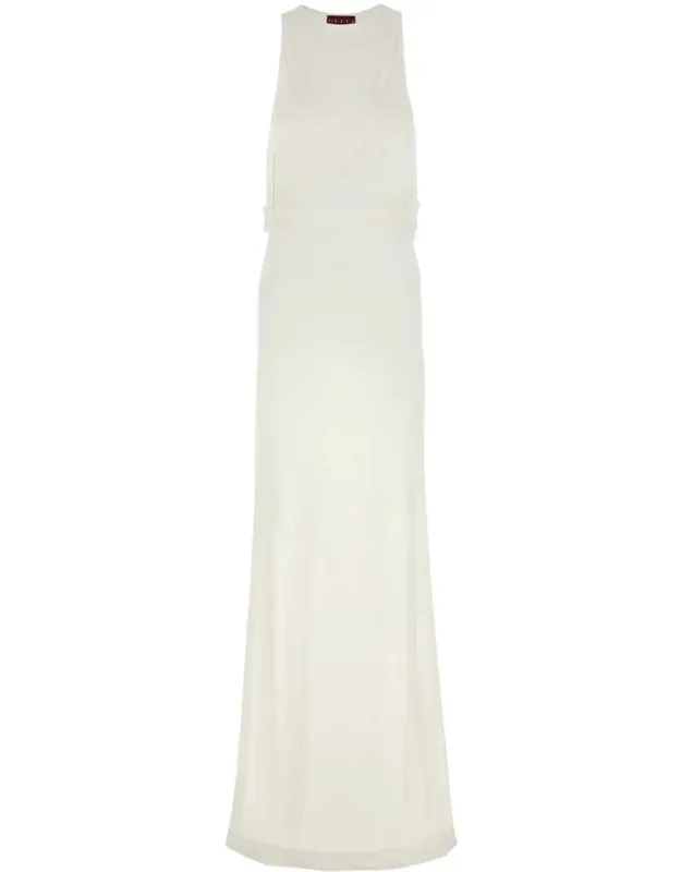 Crepe Long Dress