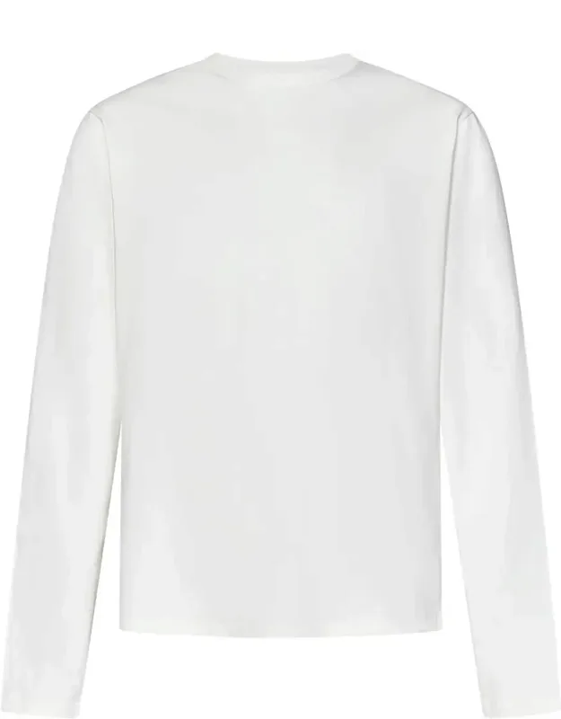 T-shirt With Ribbed Crewneck And Relaxed Fit