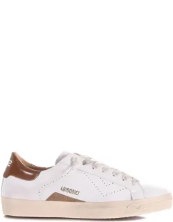 Sneakers With Vintage Effect And Suede Side Insert