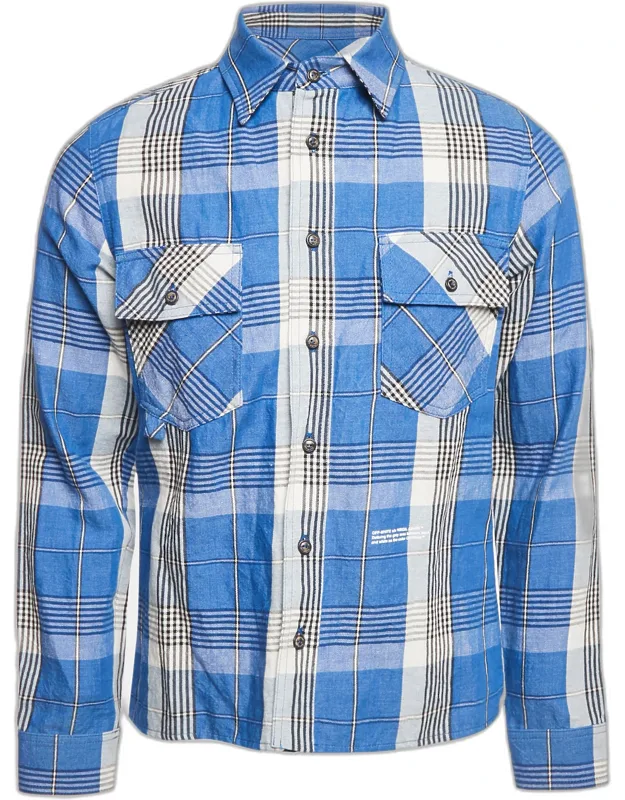 Checks Linen Blend Long Sleeve Shirt