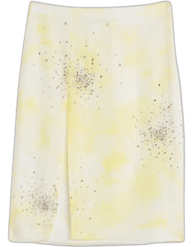 Embellished Tie-dye Skirt