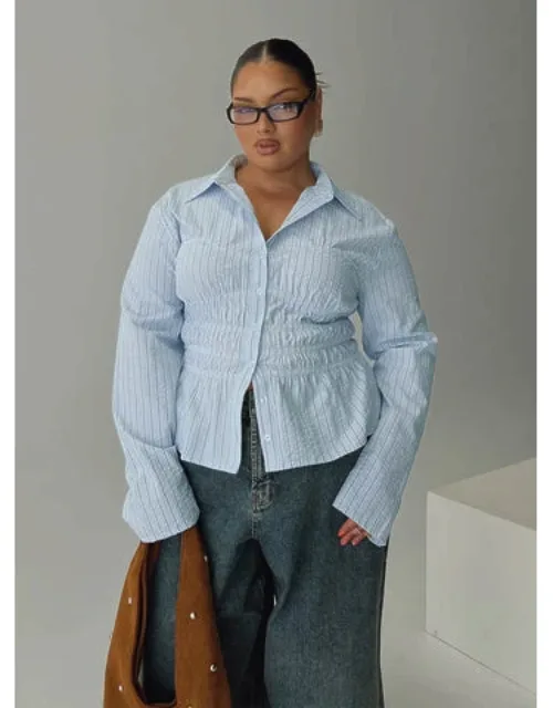 Liesel Shirred Long Sleeve Top