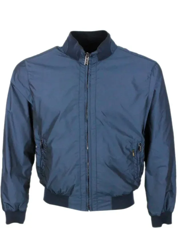 Jacket Water-repellent Bomber With Front Zip Closure