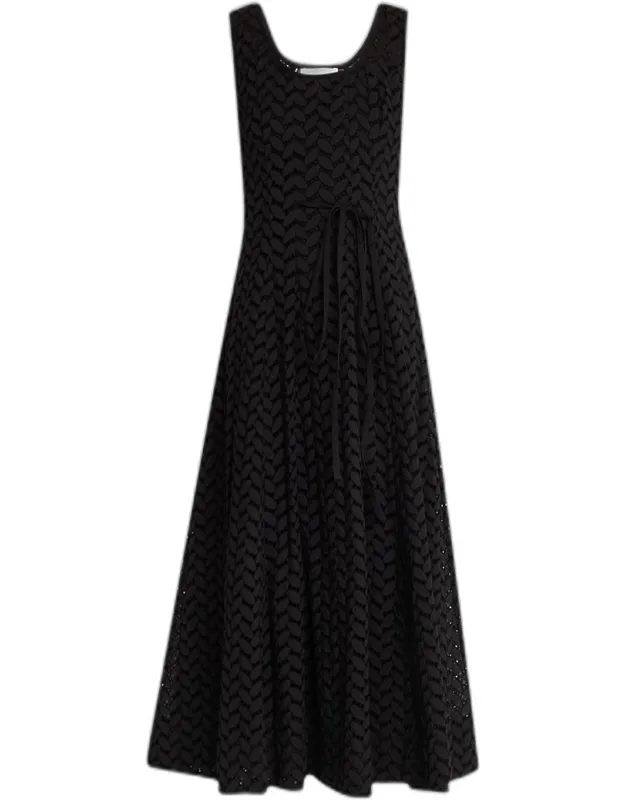 Olea Eyelet-embroidered Cotton Midi Dress