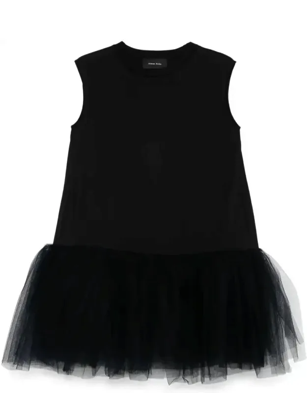 Dress With Relaxed Sleeveless Ballet Tutu