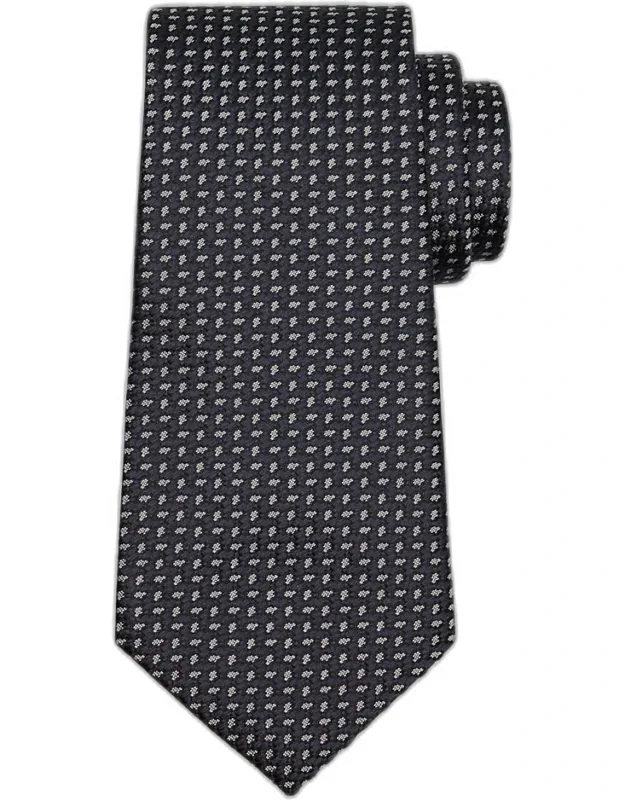 Micro-jacquard Silk Tie