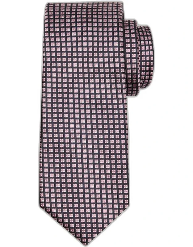 Cinque Pieghe Grid Check Silk Tie