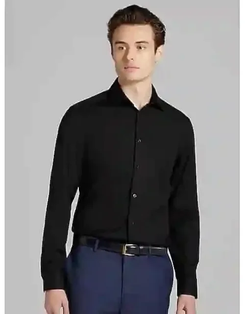 Calvin Klein Big & Tall Slim Fit Solid Supima Cotton Dress Shirt With Luxurious Comfort And Classic Style