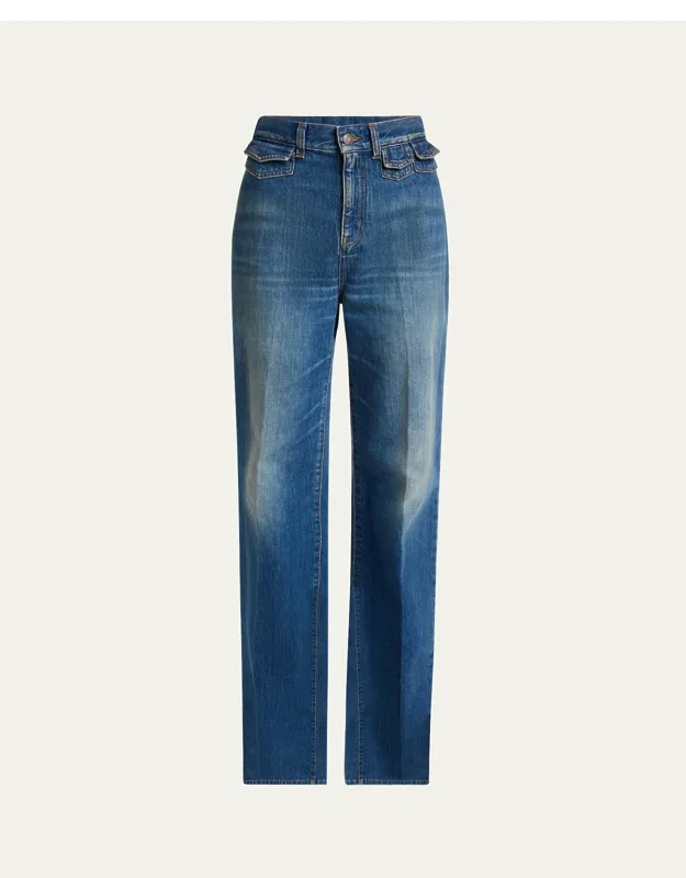 High-waisted Flared Jeans