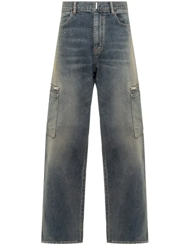 4g Denim Cargo Jeans