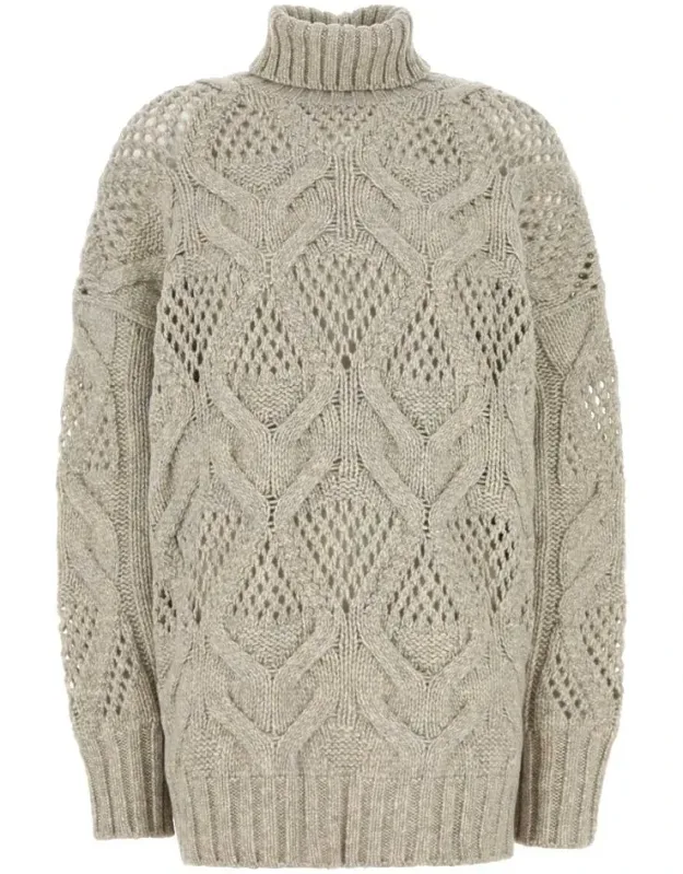 Edicola Oversized Sweater In Wool Blend