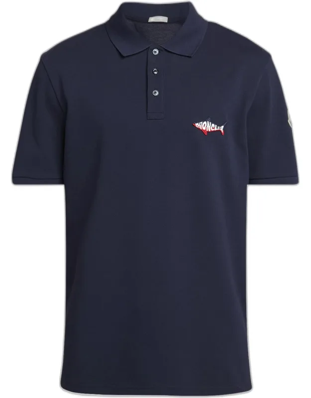 Shark Pique Polo Shirt