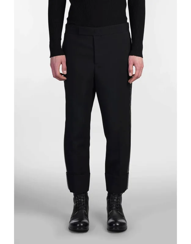 Sapio N 7 Pants In Wool, Cuffed Hem