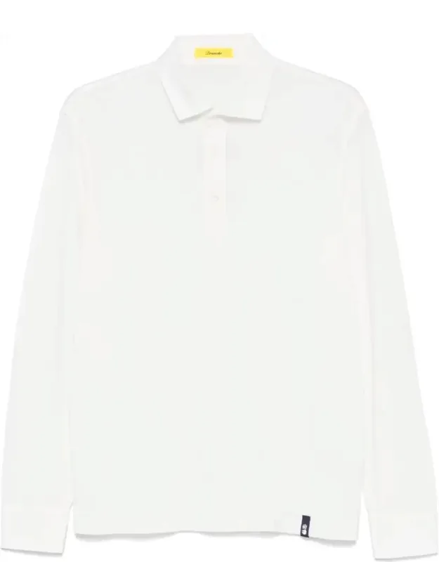 Polo Shirt With Long Sleeves And Buttoned Cuffs