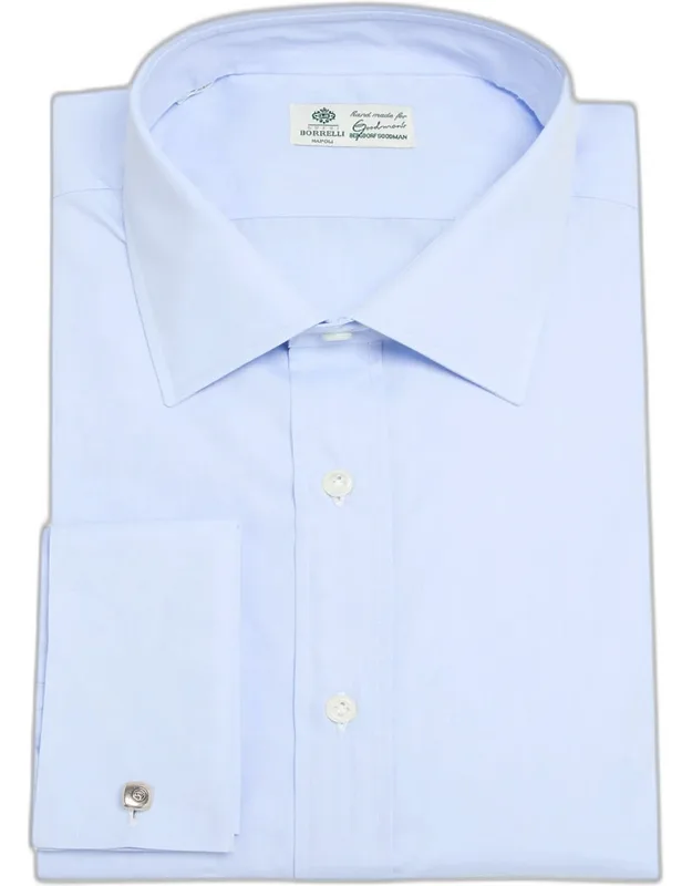 Cotton French-cuff Dress Shirt