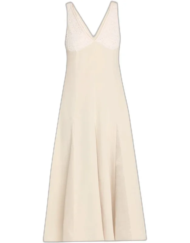 Lace Godet Dress
