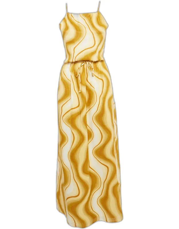 Piedra Linen Cut-out Maxi Dress