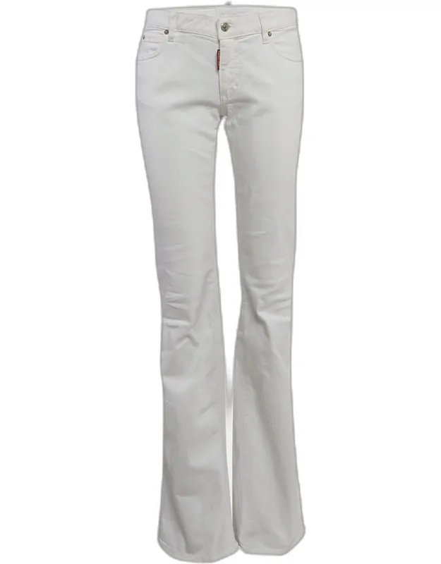 White Denim Wide Leg Jeans