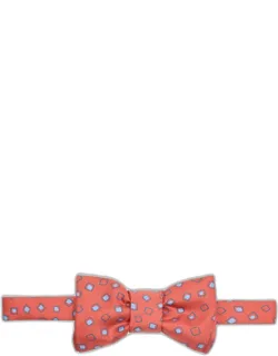 Geometric Silk Bow Tie