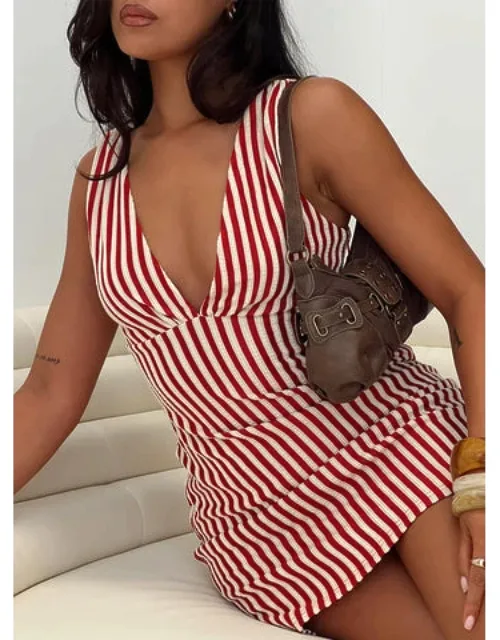 Plunge Mini Dress