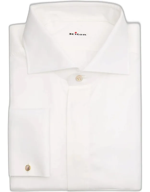 Cotton French-cuff Dress Shirt