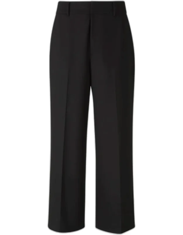 Staud Prince Cropped Pants High Waist, Made Of Suit Fabric