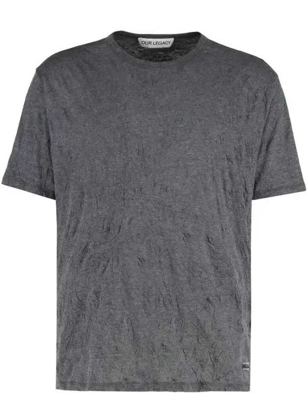 New Box Cotton Blend Crew-neck T-shirt