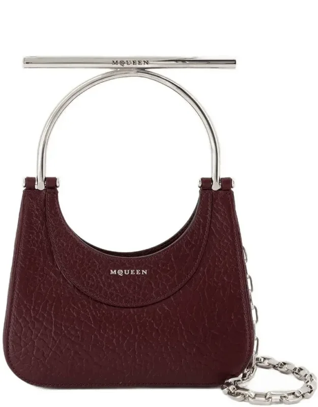 Mini Cross Bar Purse - Quilted Lambskin, Top Handle