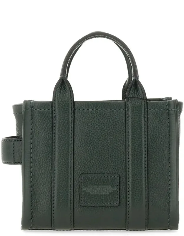 Bag With Grained Texture And Top Zip Fastening