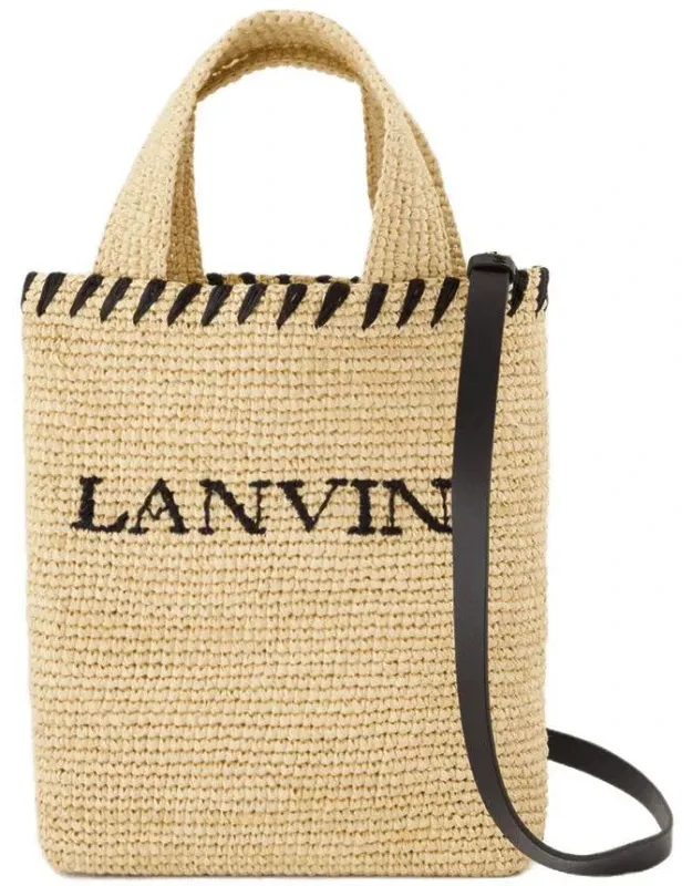 Shopper Bag With Two Handles And Shoulder Strap