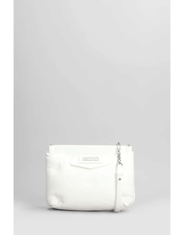 Glam Slam Shoulder Bag, Padded Leather, Zip Closure