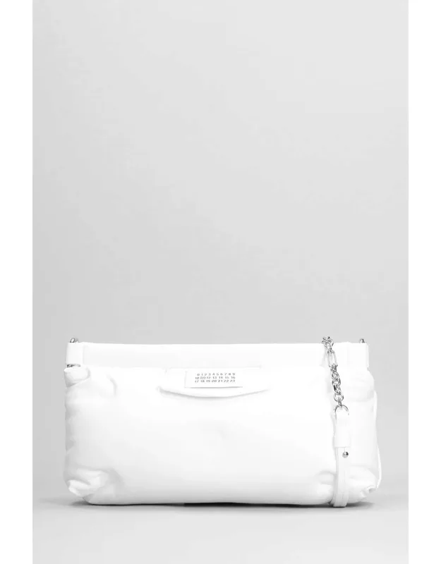 Glam Slam Shoulder Bag With Chain And Leather Carry, Detachable Shoulder Strap, And Magnetic Closure