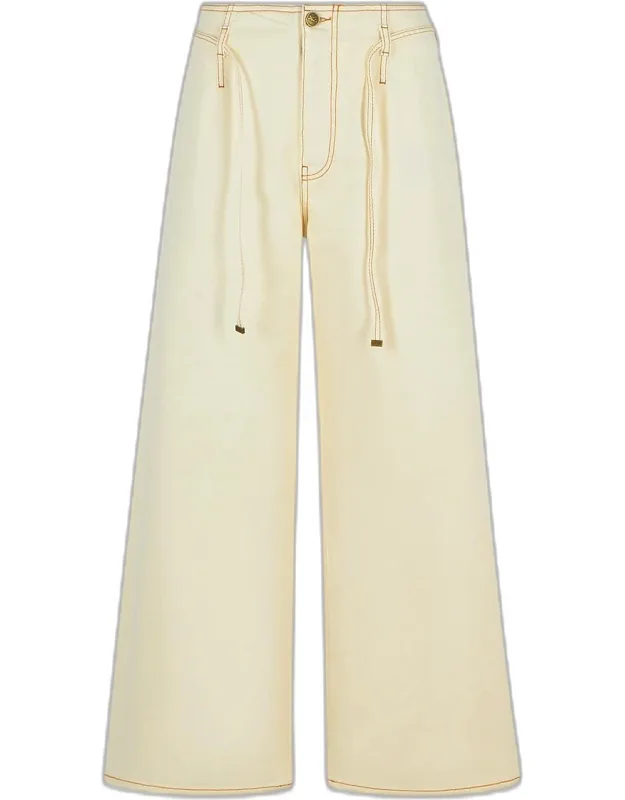 Cream Denim Jeans