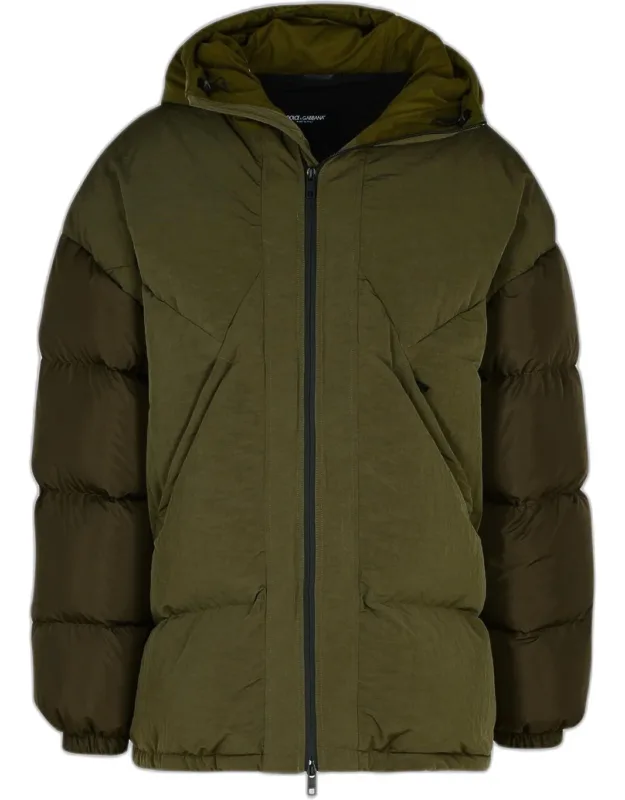 Cotton Blend Down Jacket