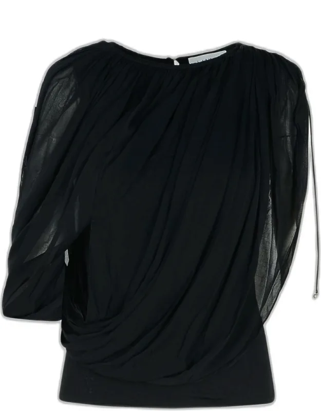 Draped Viscose Blend Top
