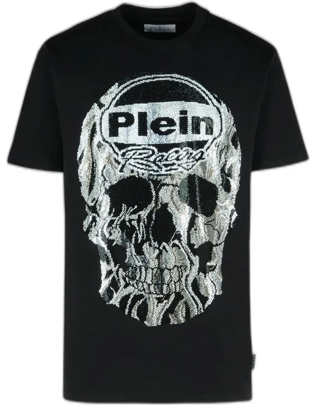 Skull Strass Cotton T-shirt