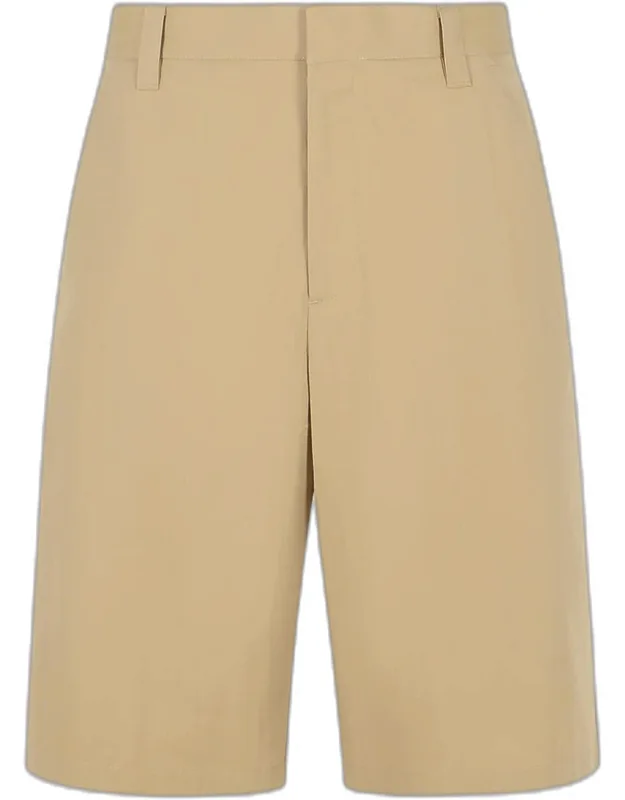 Cotton Blend Bermuda Shorts