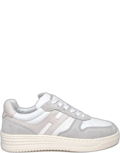Two-color Leather Sneakers